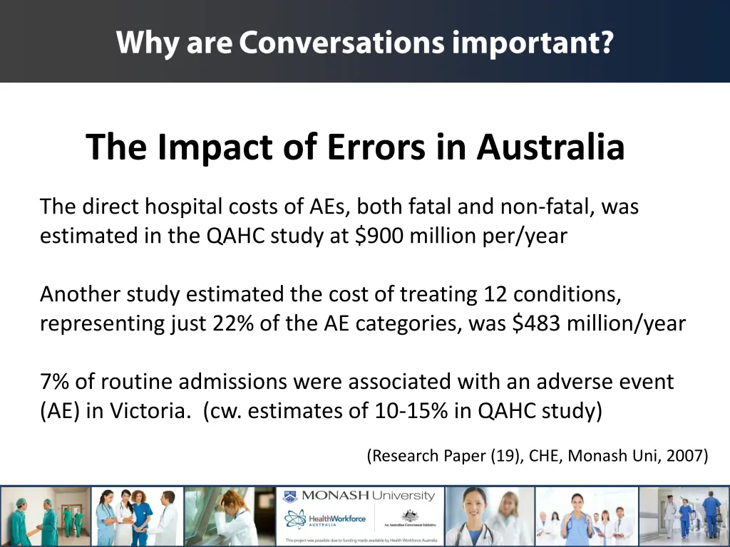 the impact of errors in australia 1