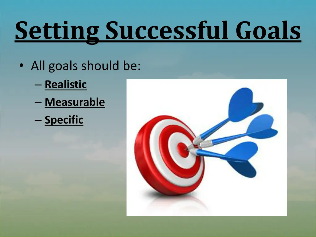 setting successful goals