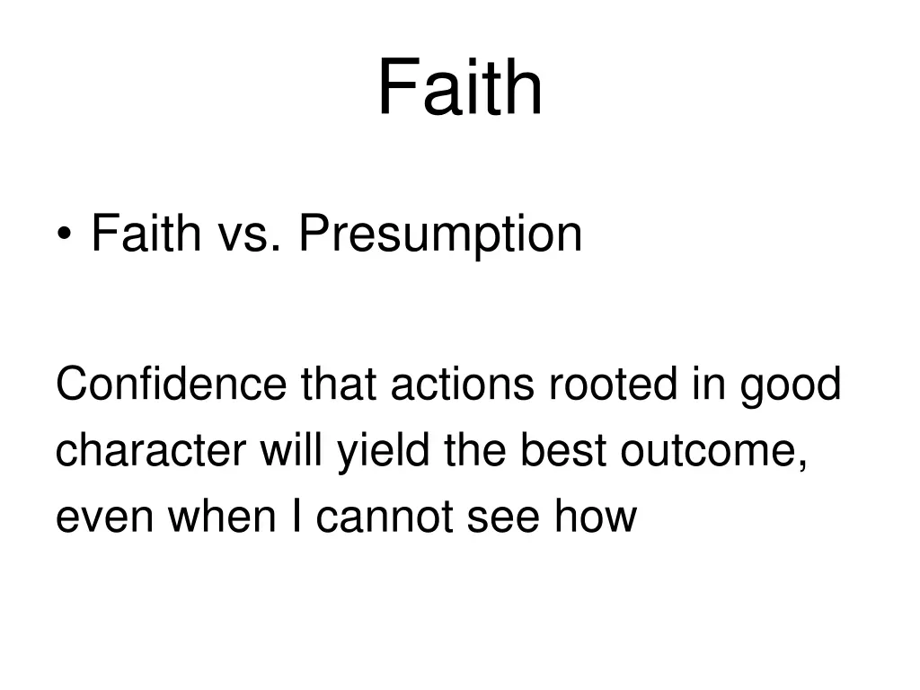 faith