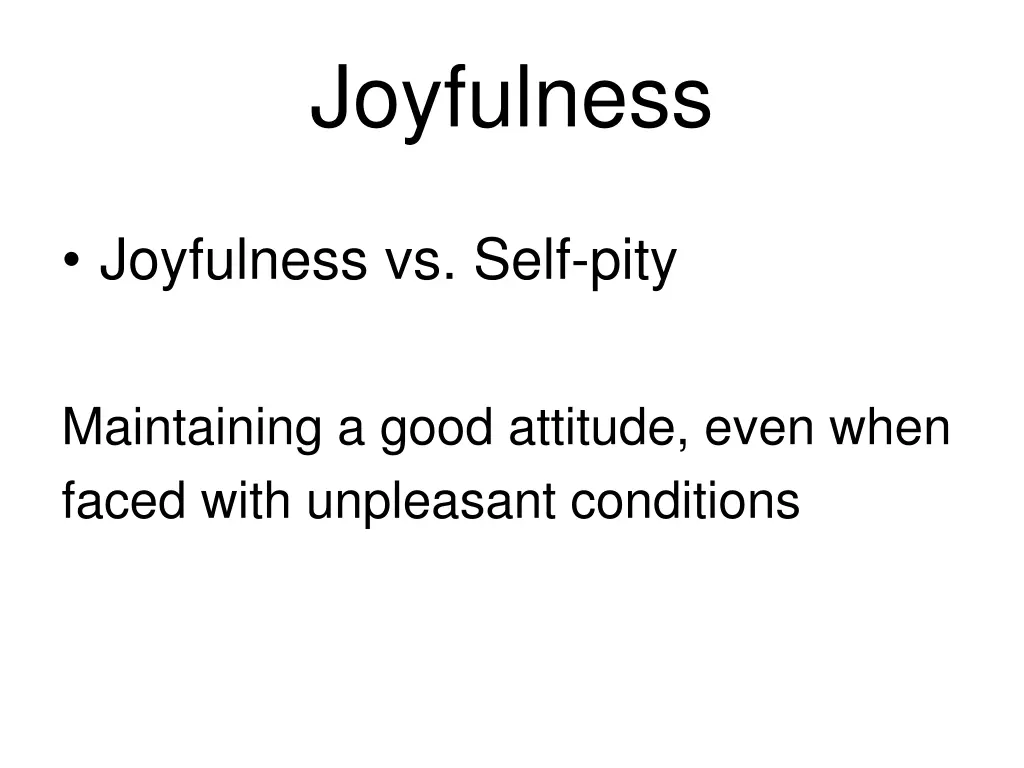 joyfulness