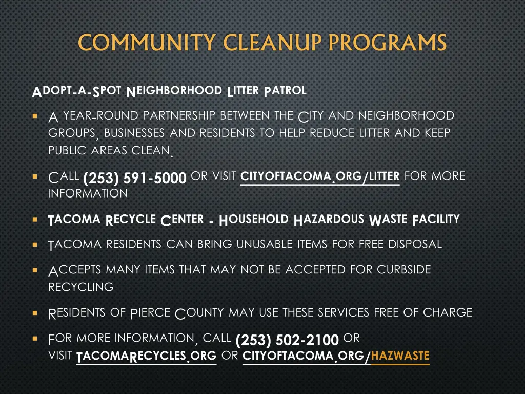 community cleanup programs 1