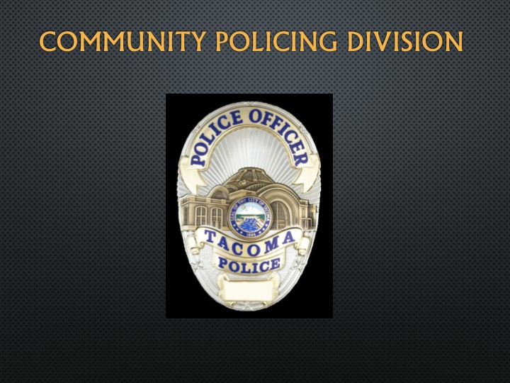 community policing division