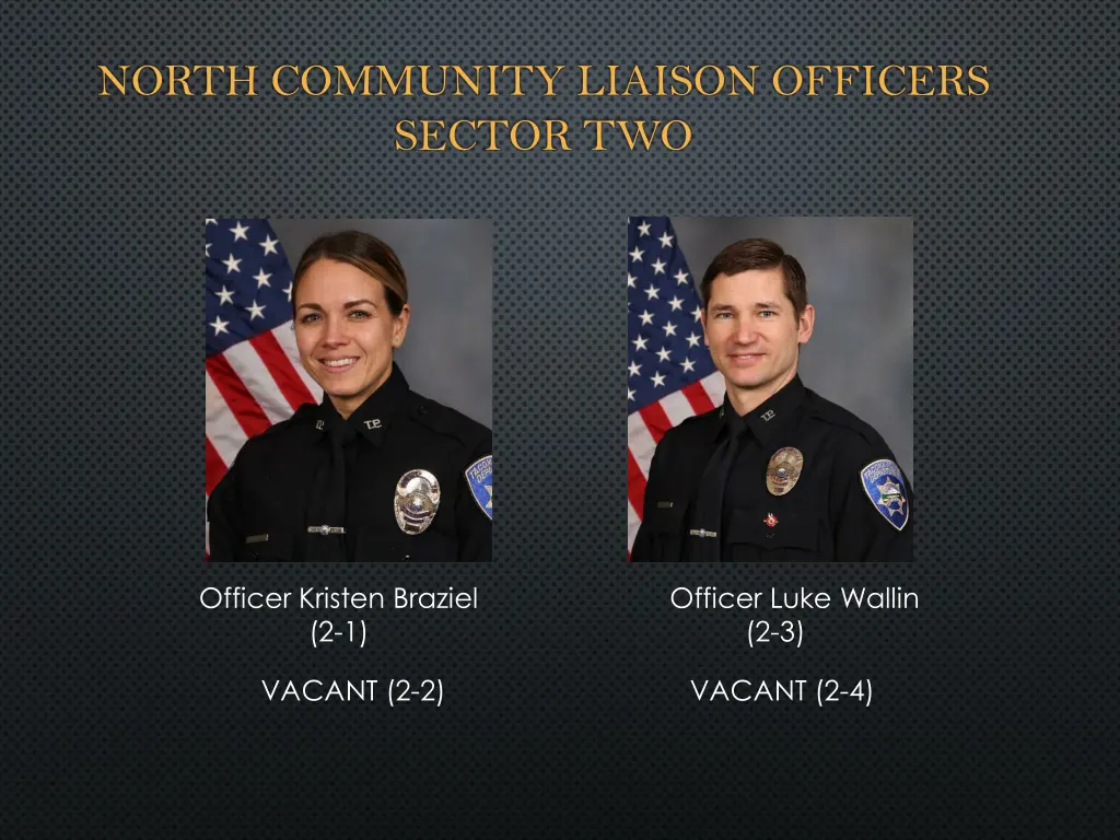 north community liaison officers sector two