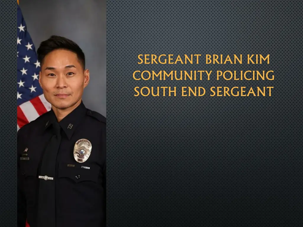 sergeant brian kim community policing south