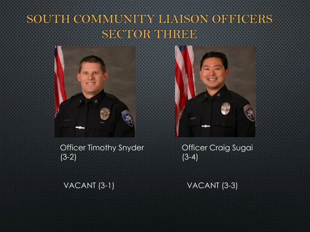 south community liaison officers sector three