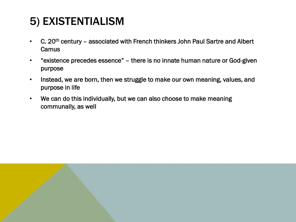 5 existentialism