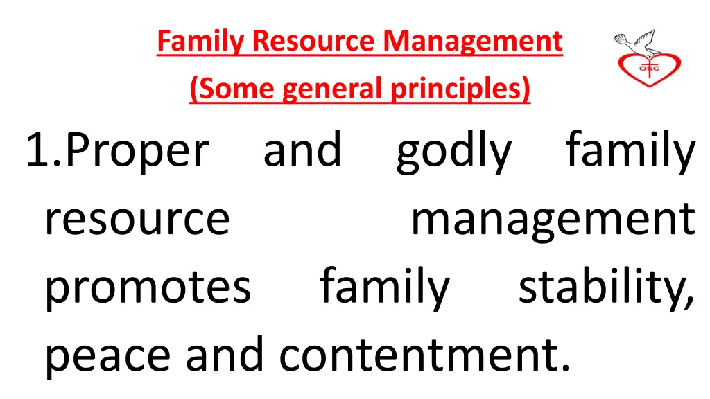 family resource management some general