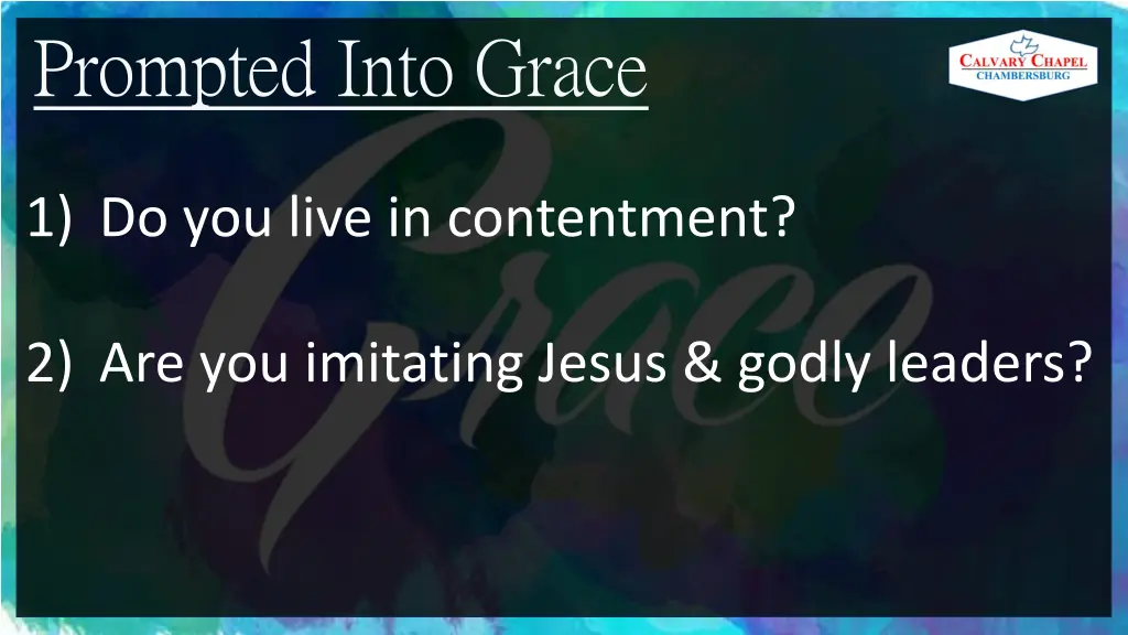 prompted into grace 1