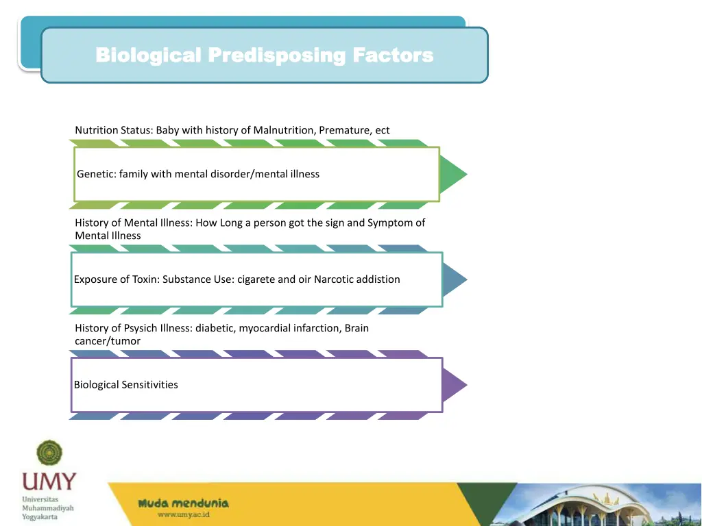 biological predisposing factors biological