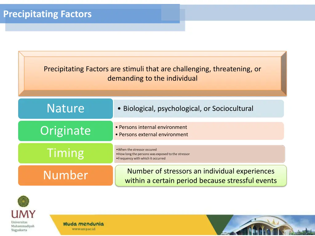 precipitating factors