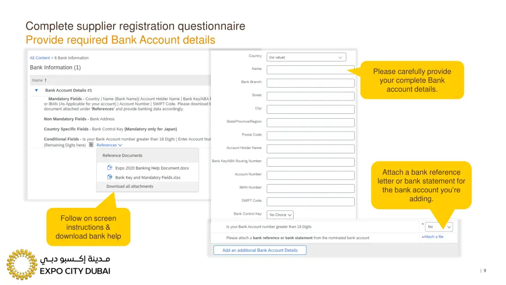 complete supplier registration questionnaire 2