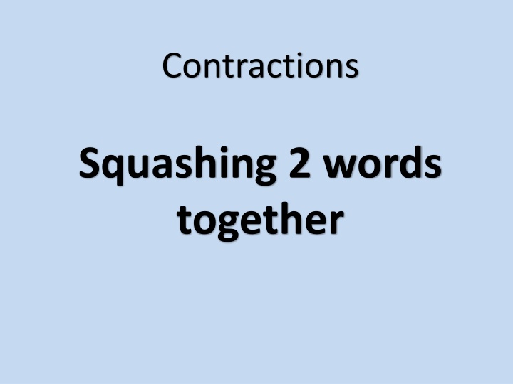 contractions