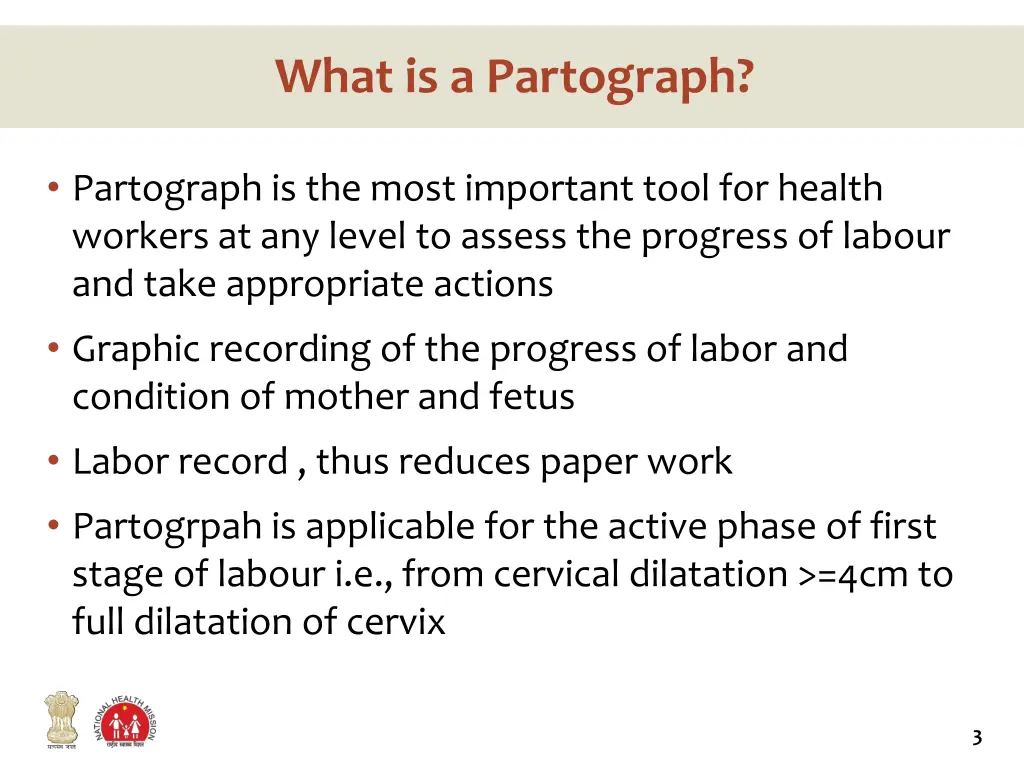 what is a partograph