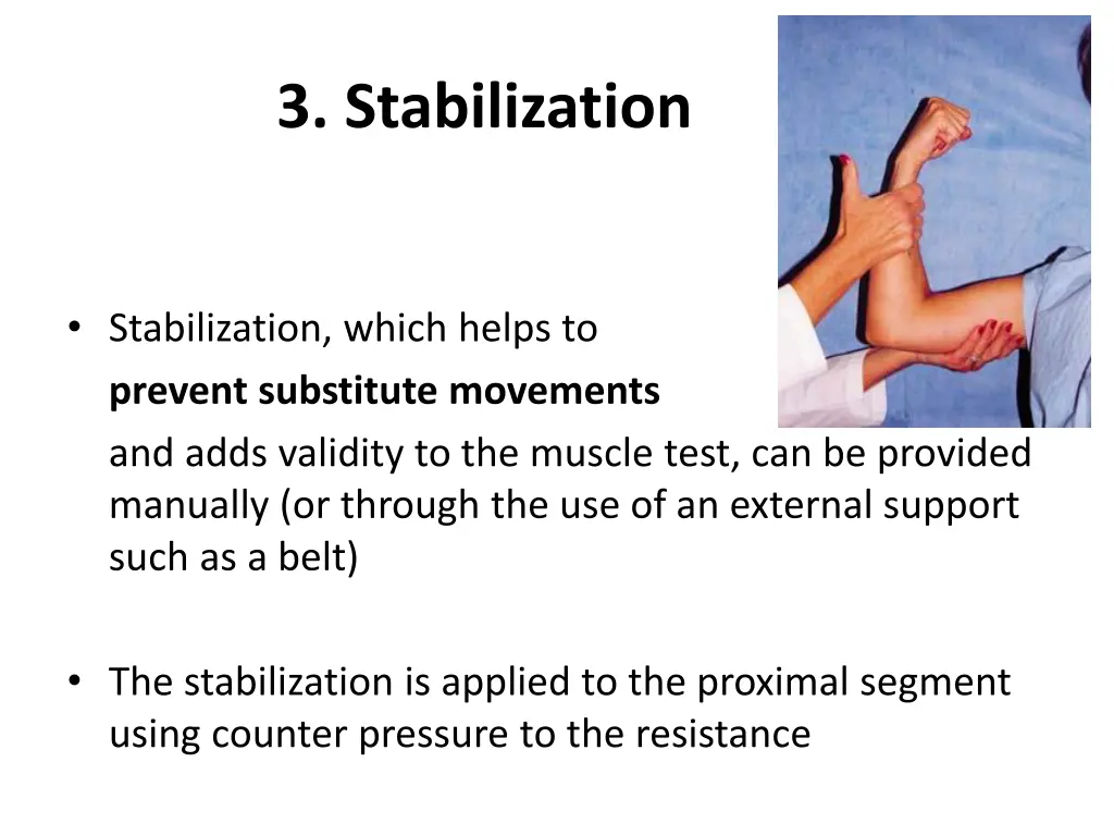 3 stabilization