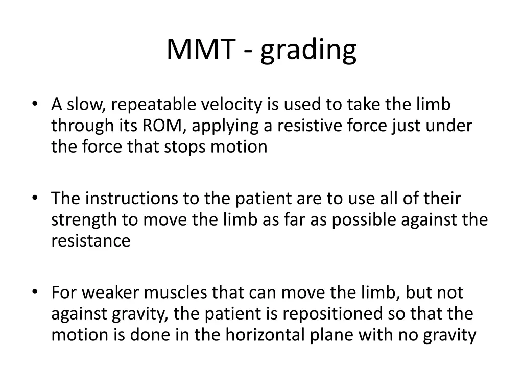 mmt grading 1