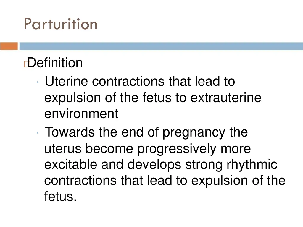 parturition