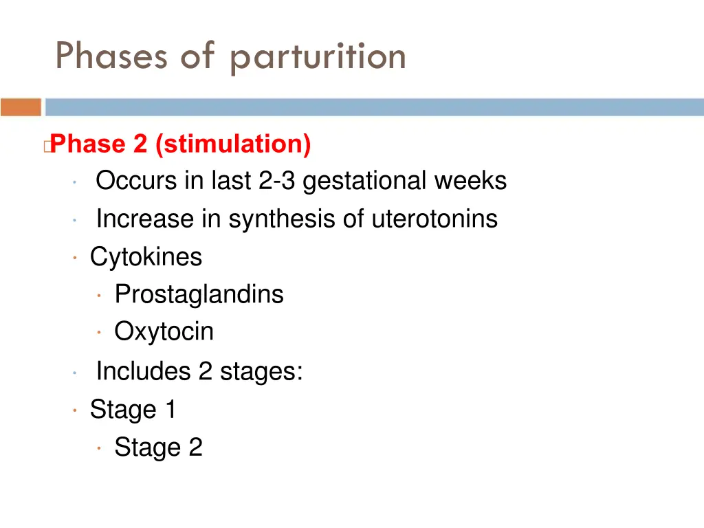 phases of parturition 3