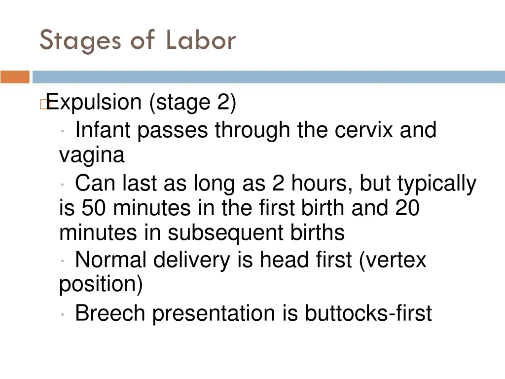 stages of labor 2