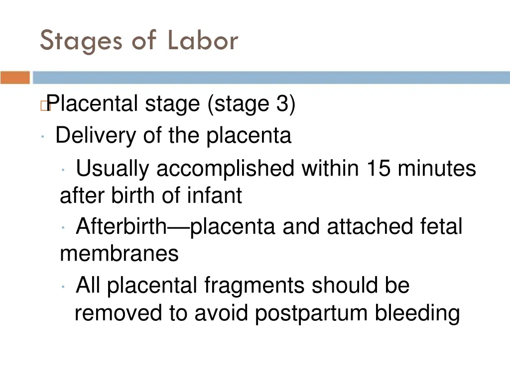 stages of labor 4