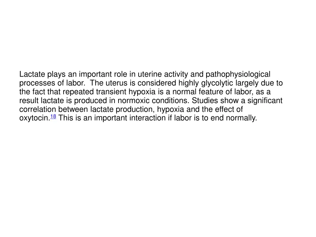 lactate plays an important role in uterine