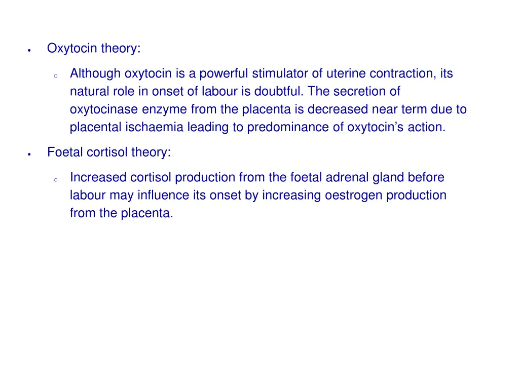 oxytocin theory