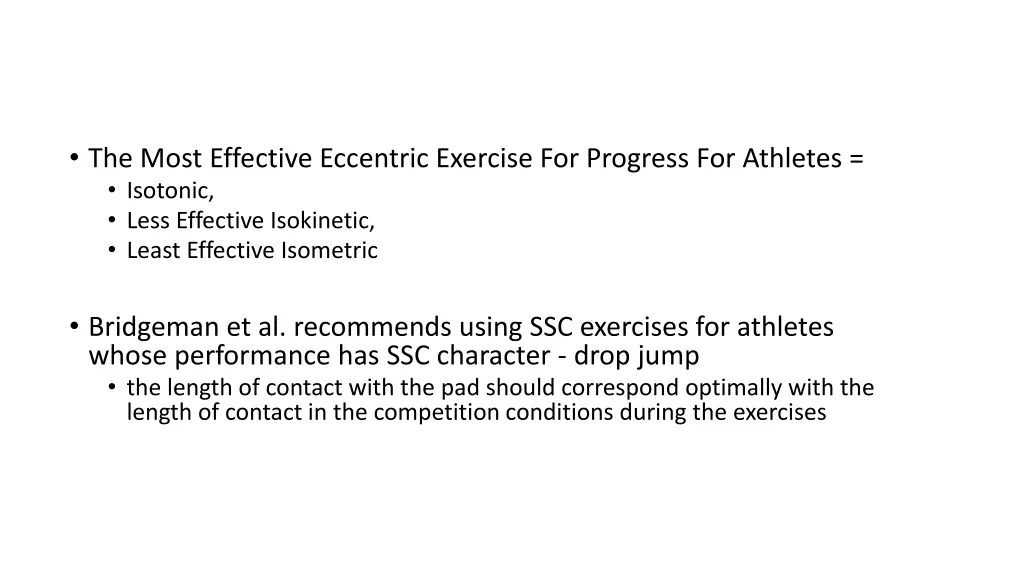 the most effective eccentric exercise