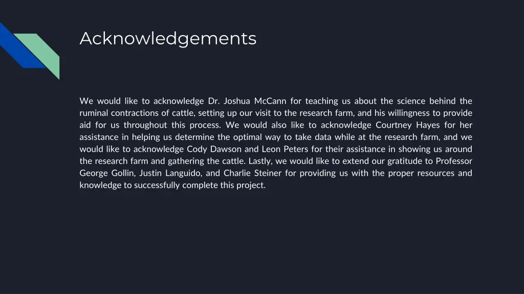 acknowledgements