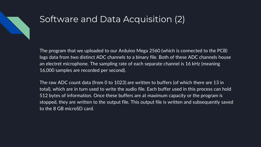 software and data acquisition 2