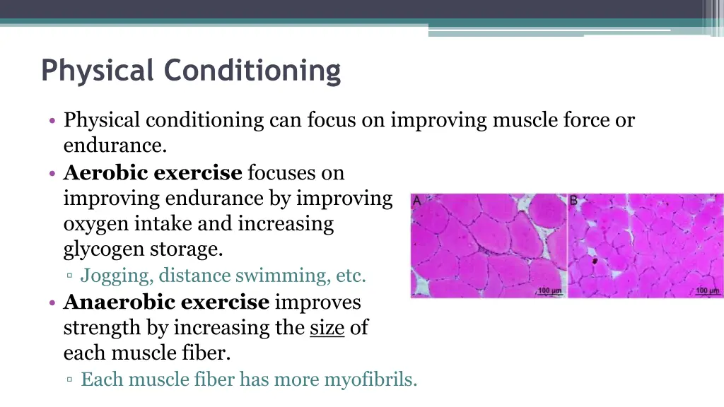 physical conditioning