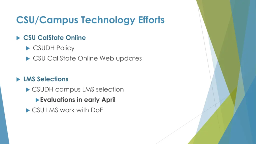 csu campus technology efforts