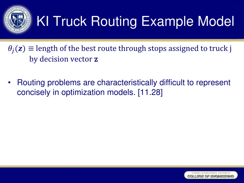 ki truck routing example model 1