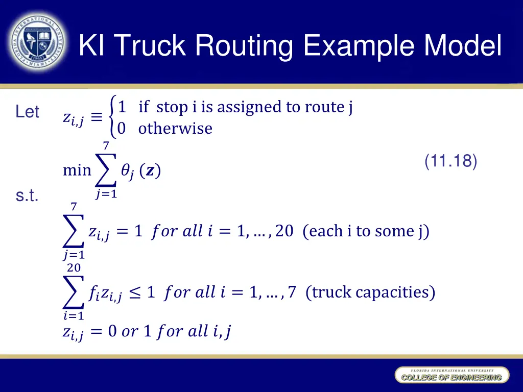 ki truck routing example model