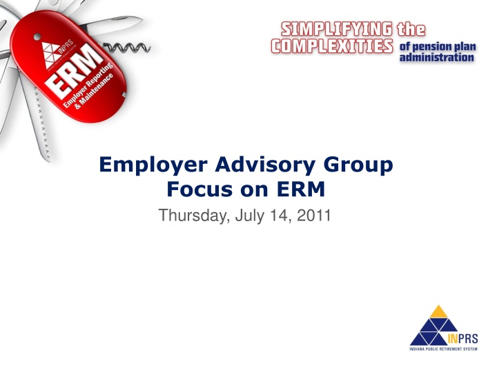 employer advisory group focus on erm thursday