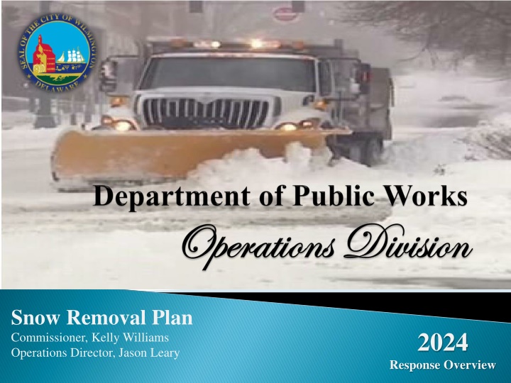 snow removal plan commissioner kelly williams