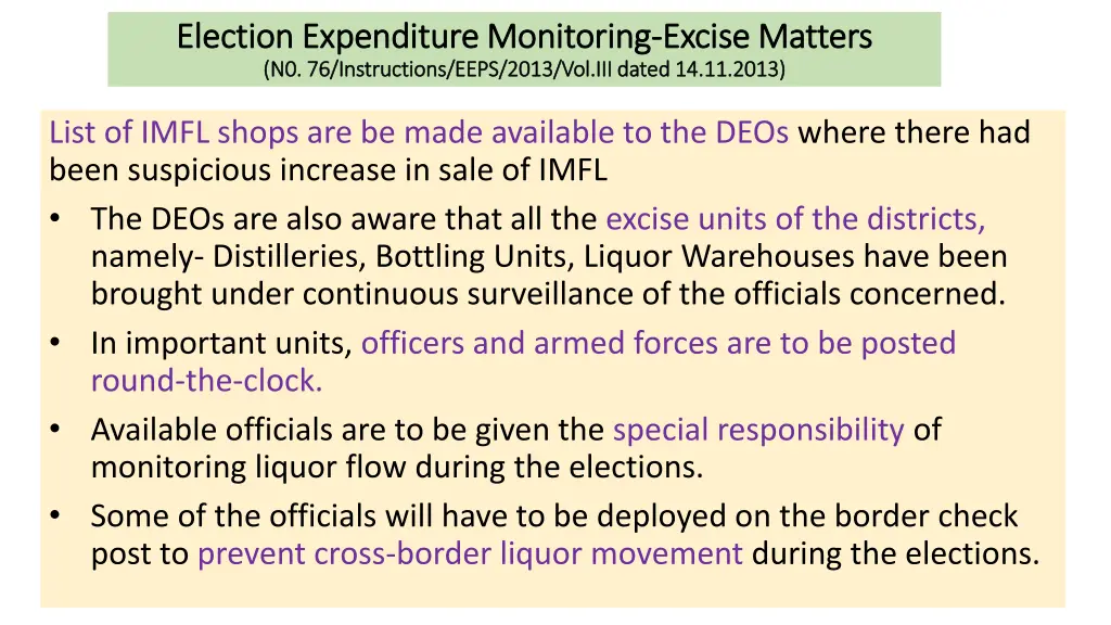 election expenditure monitoring election 1