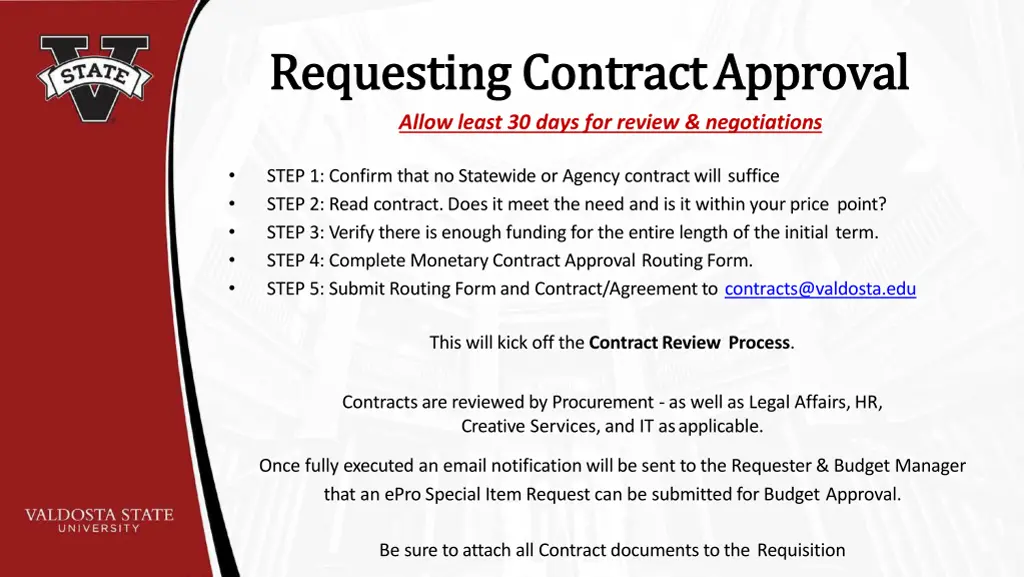 requesting requesting contract