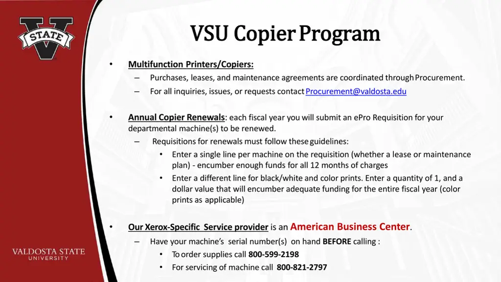 vsu copier vsu copierprogram