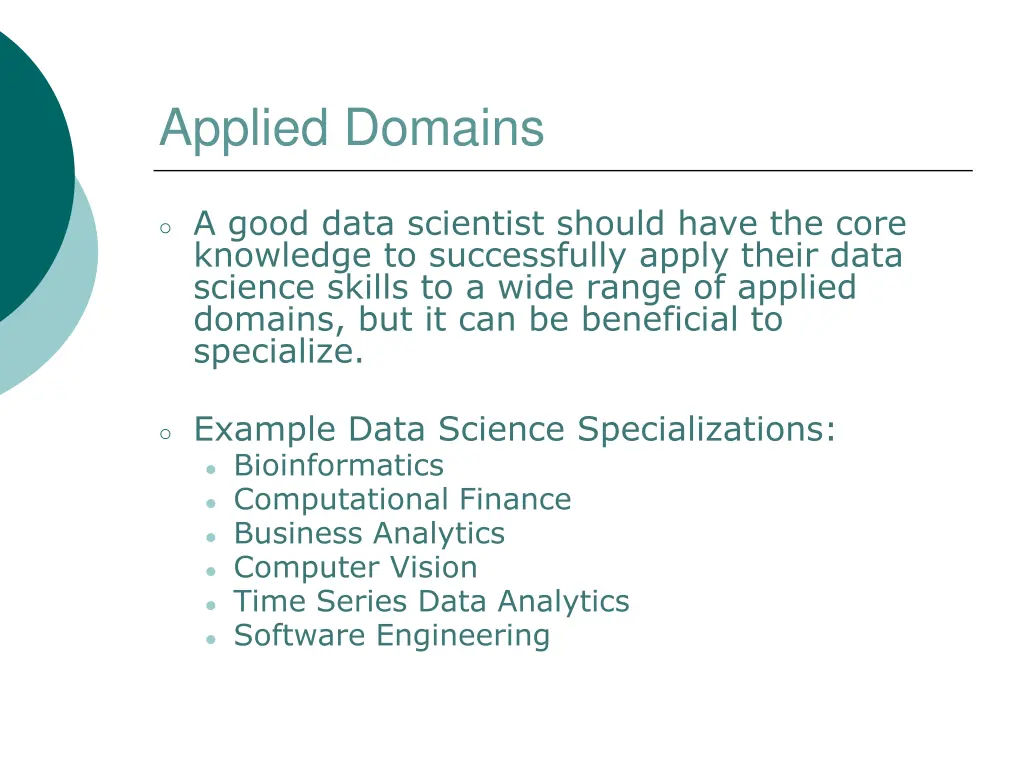 applied domains