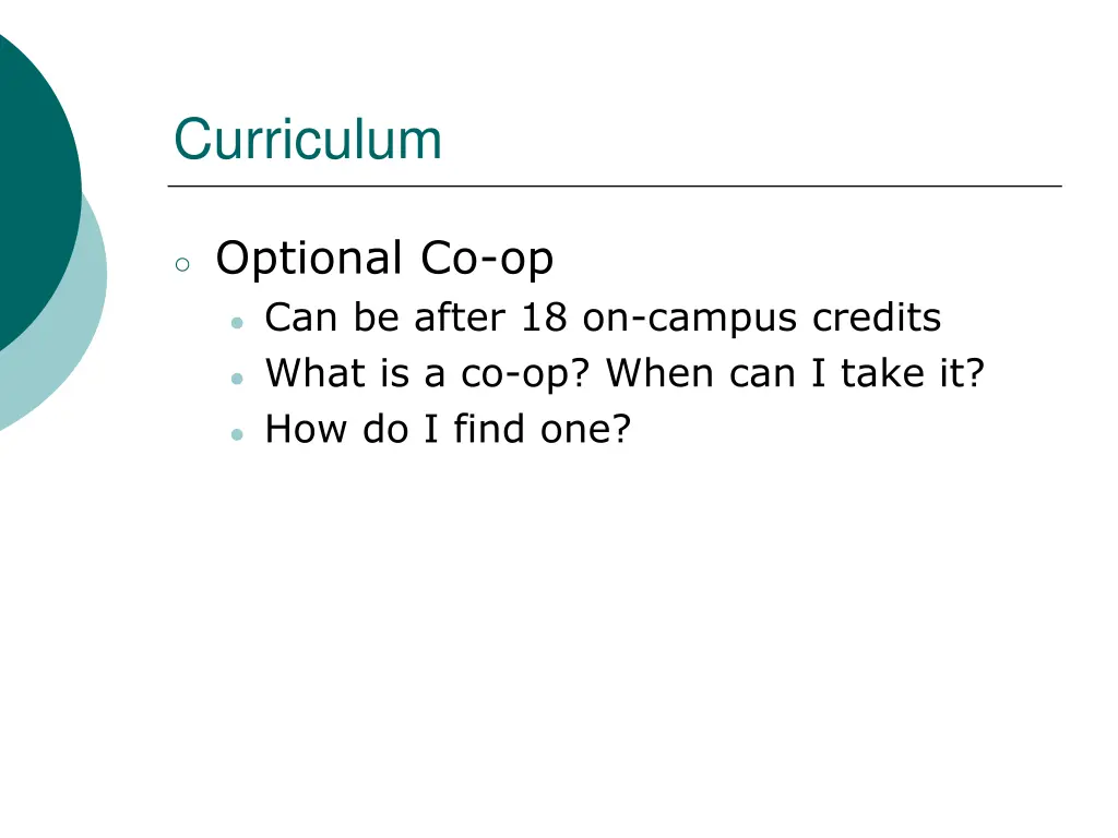 curriculum 1