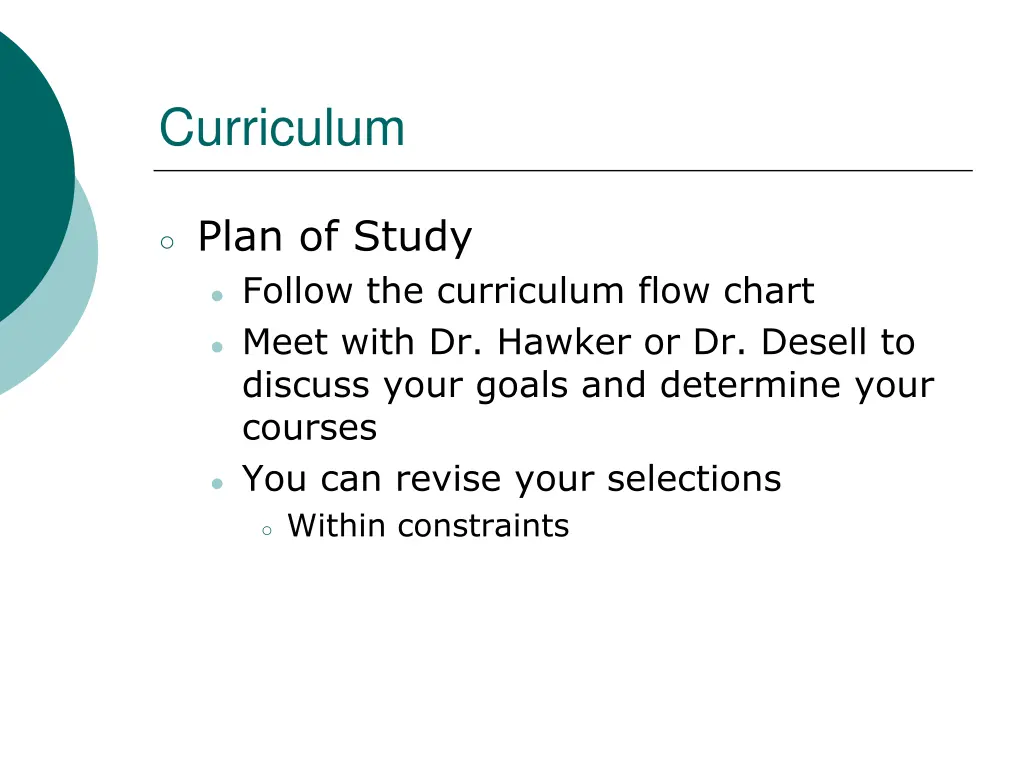 curriculum