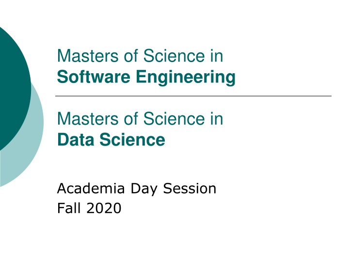 masters of science in software engineering