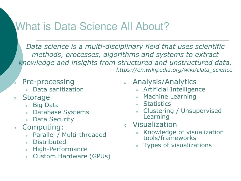 what is data science all about