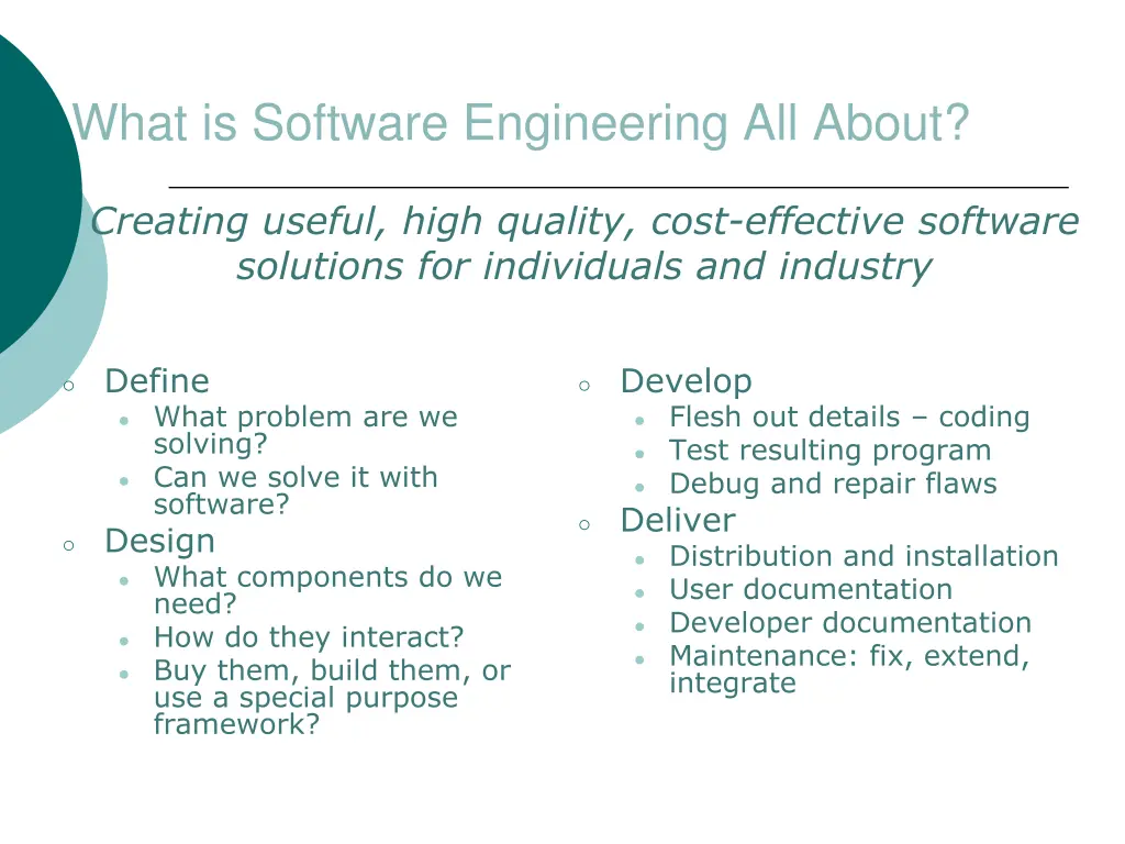 what is software engineering all about