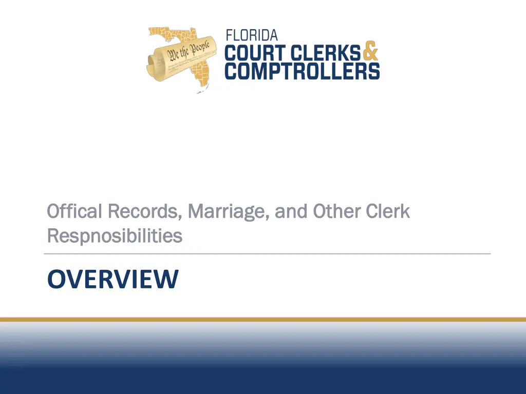 offical records marriage and other clerk offical