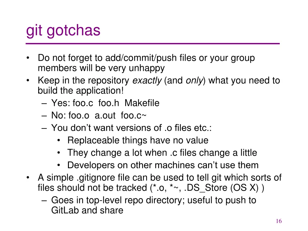 git gotchas