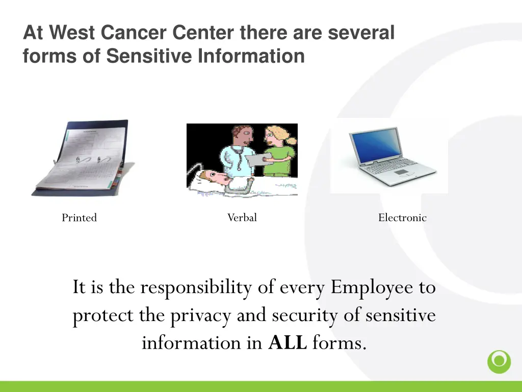 at west cancer center there are several forms