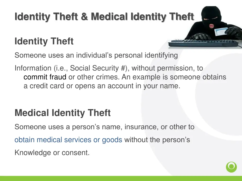 identity theft medical identity theft