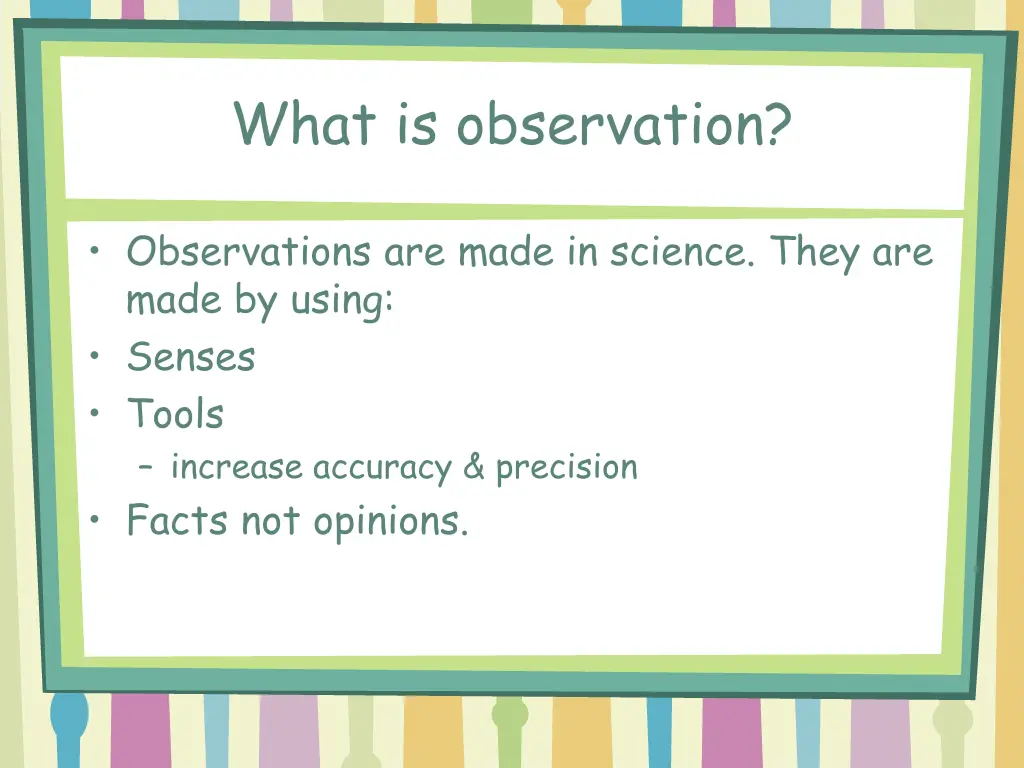 what is observation