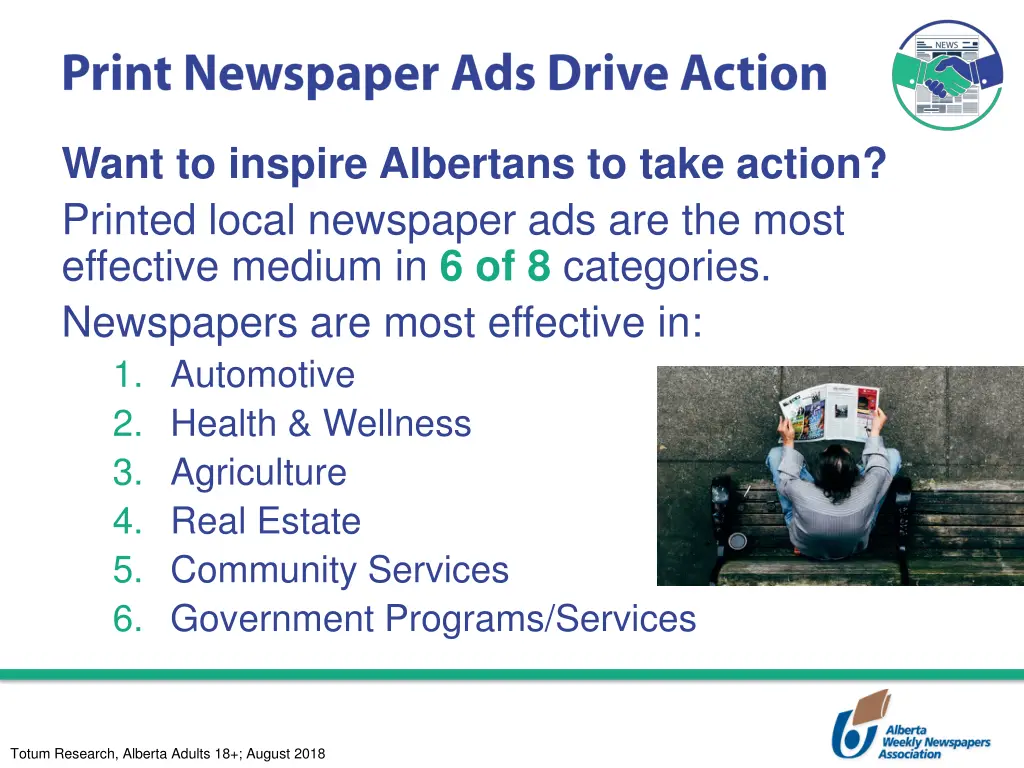 want to inspire albertans to take action printed