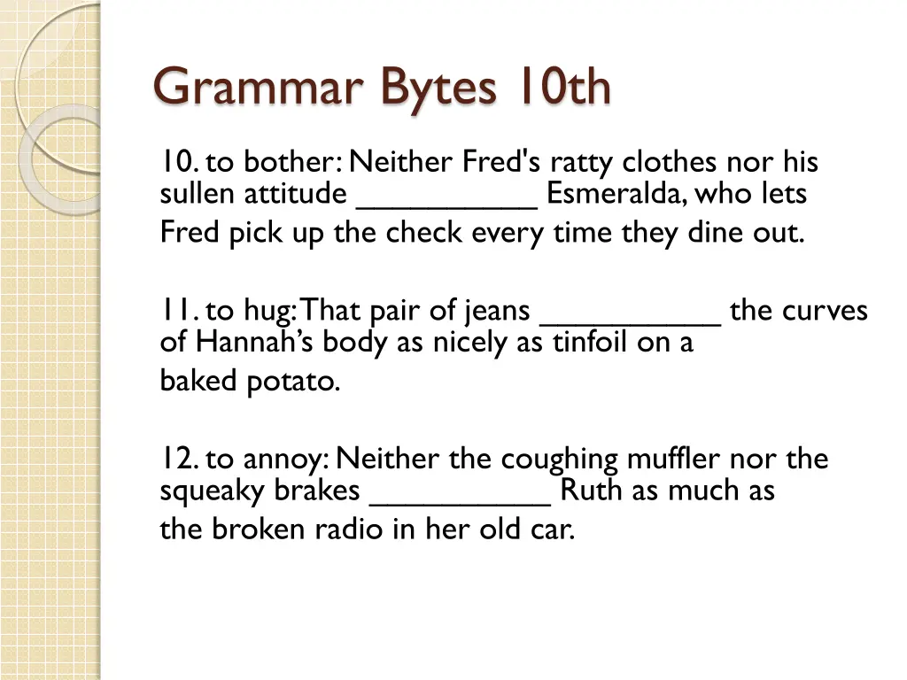 grammar bytes 10th 1